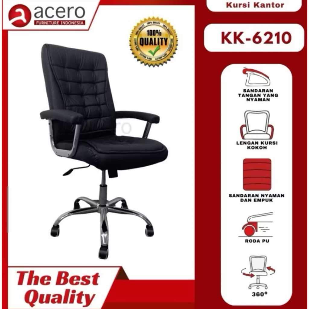 Kursi Kantor / Kursi Direktur Kantor / Kursi Direktur / Kursi Kerja / Kursi Direktur Premium-KK 6210