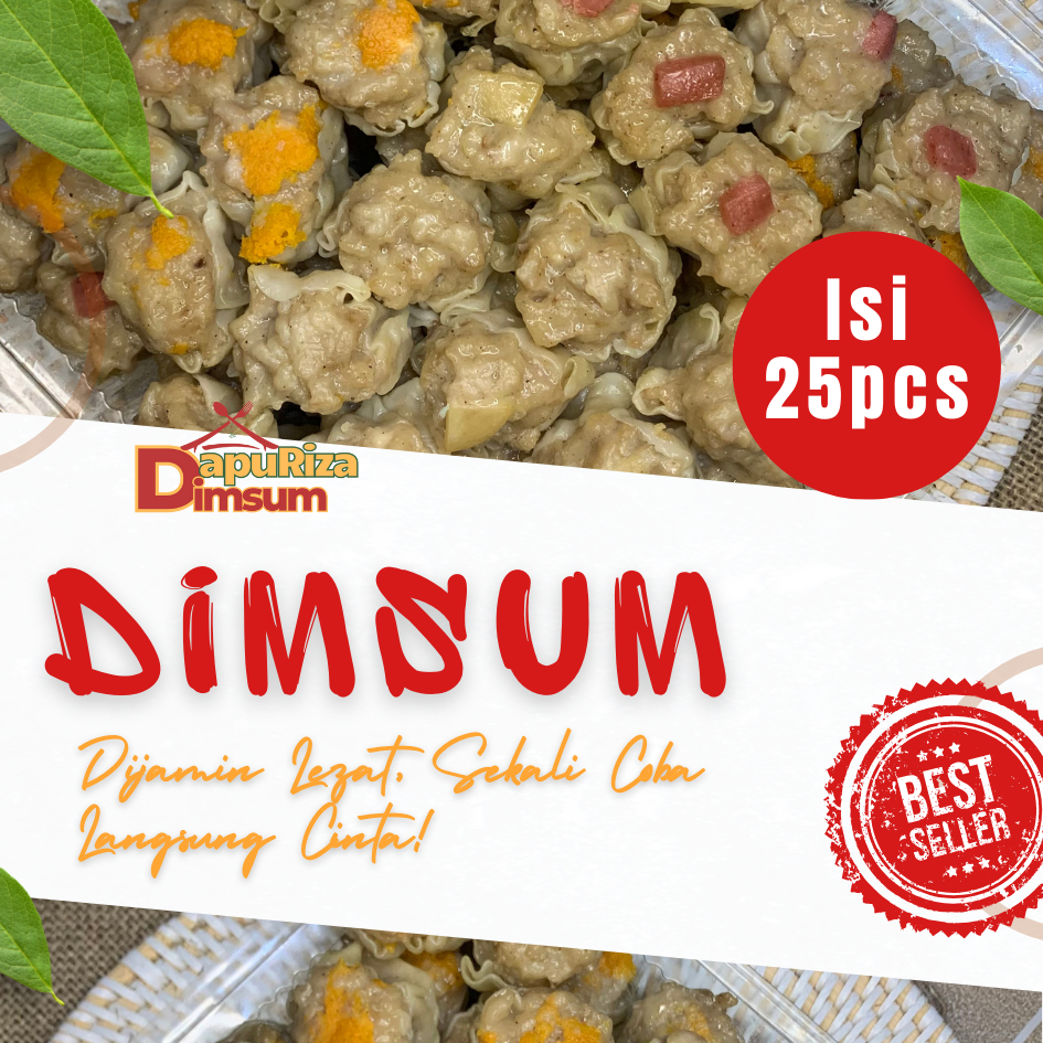 

Dimsum Premium Isi 25pcs Ayam & Udang – Lezat, Halal, Siap Saji - Free Saus