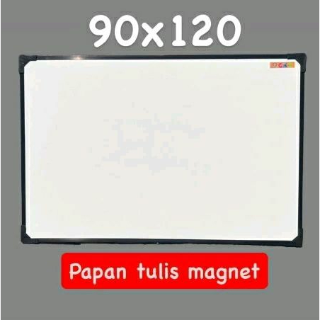 White board / Whiteboard / papan tulis magnetic  90x120 cm / Bonus spidol + penghapus