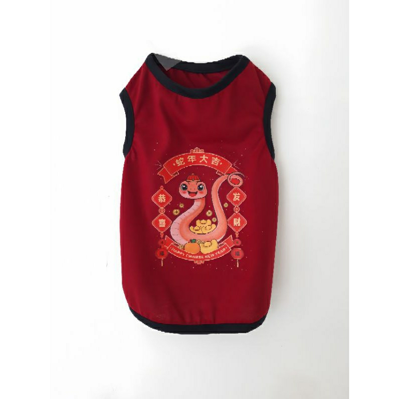 Baju anjing baju imlek anjing aksesoris anjing