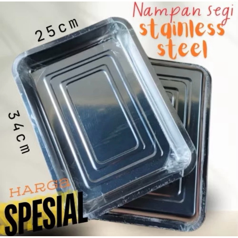 NAMPAN SEGI STAINLESS STEEL 27 CM ANTI KARAT