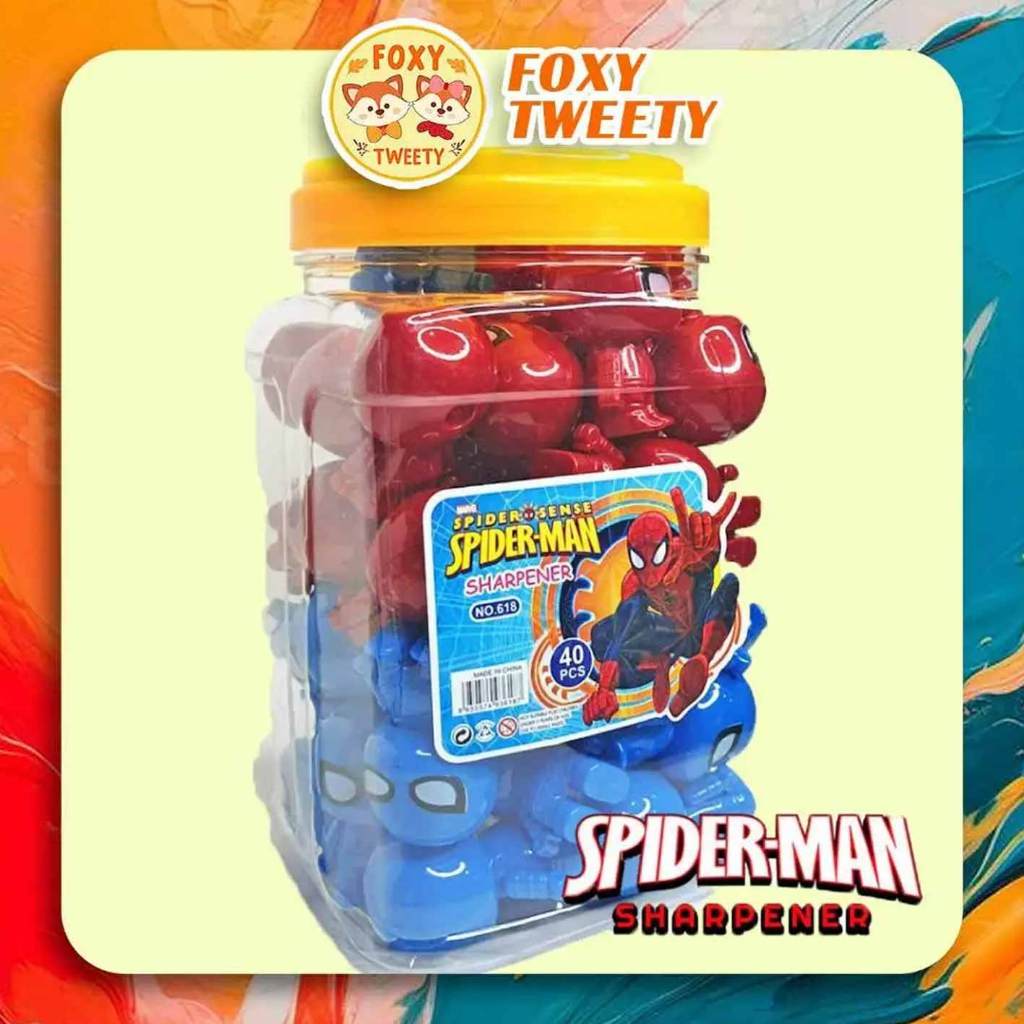 

(Live) Spiderman Sharpener 618 / Rautan Pensil Spiderman Superheroes / Orotan