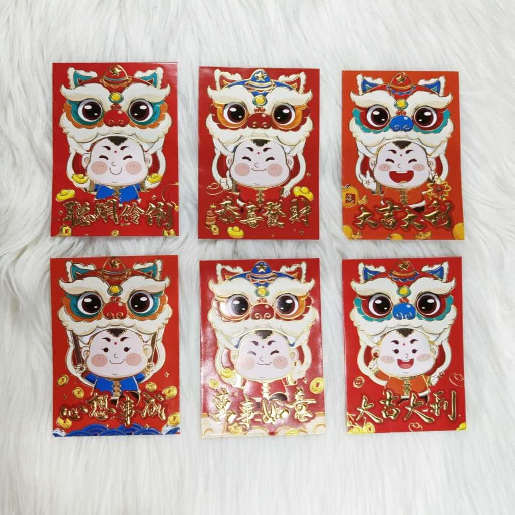 

Angpao Imlek Anak 4022 | Angpau Kertas Ukuran Standar Isi 6 Mix Motif