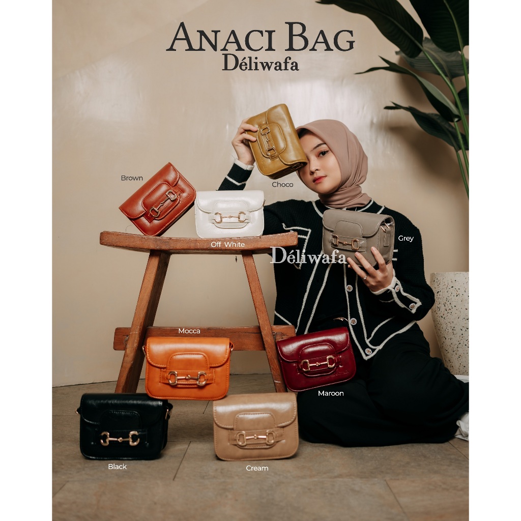 Deliwafa - [Tas Selempang Wanita] Tas Anaci