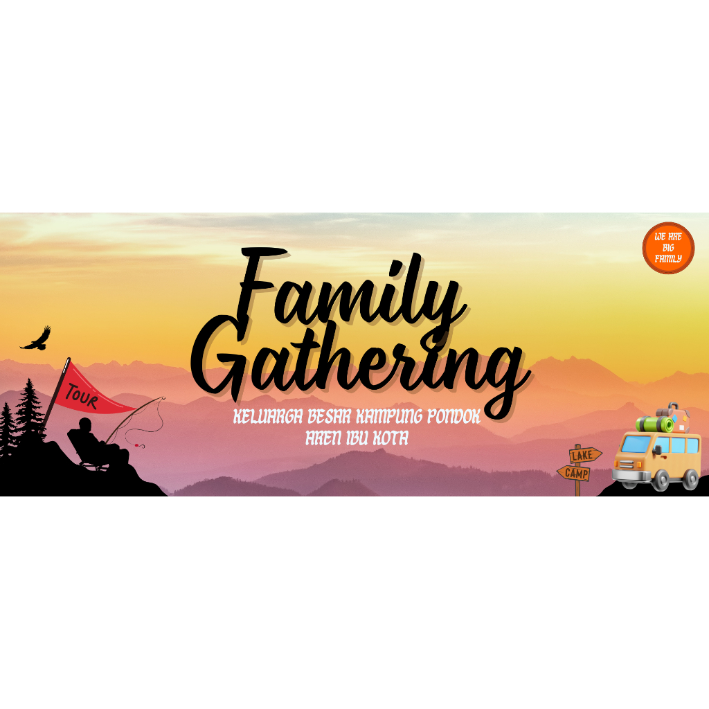 Cetak SPANDUK/BANNER Murah| Warung Makan | Family Gathering