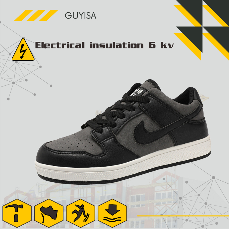 Sepatu Sneakers Safety Sport  Black Kanon | Sepatu Safety Sport | Sepatu Kerja | Sepatu Pabrik | Sep