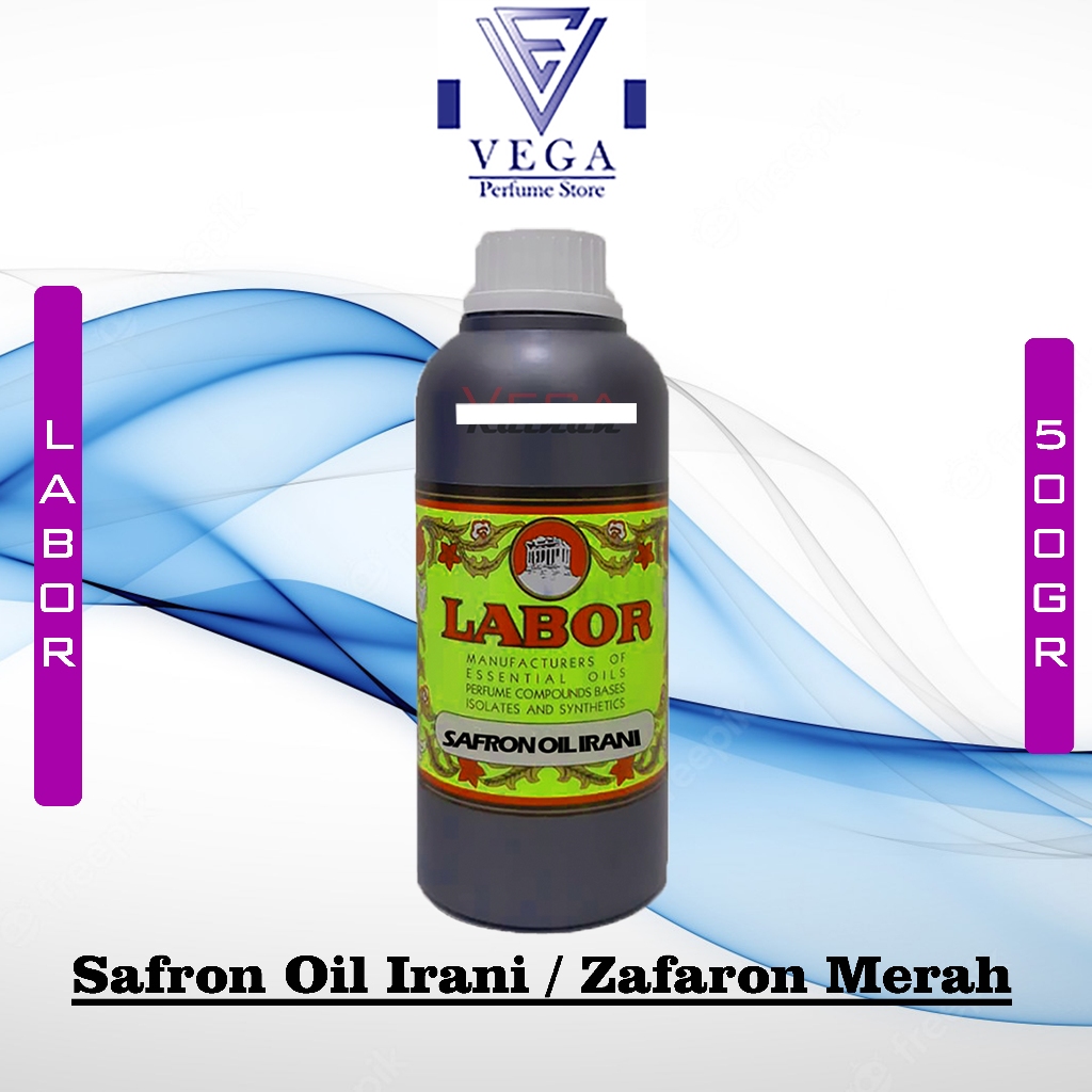 Safron Oil Irani / Jafaron Merah Labor 500gr Segel Pabrik