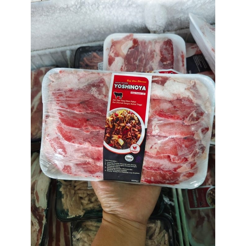 

READY DAGING SLICE YOSHINOYA 500 GRAM HALAL