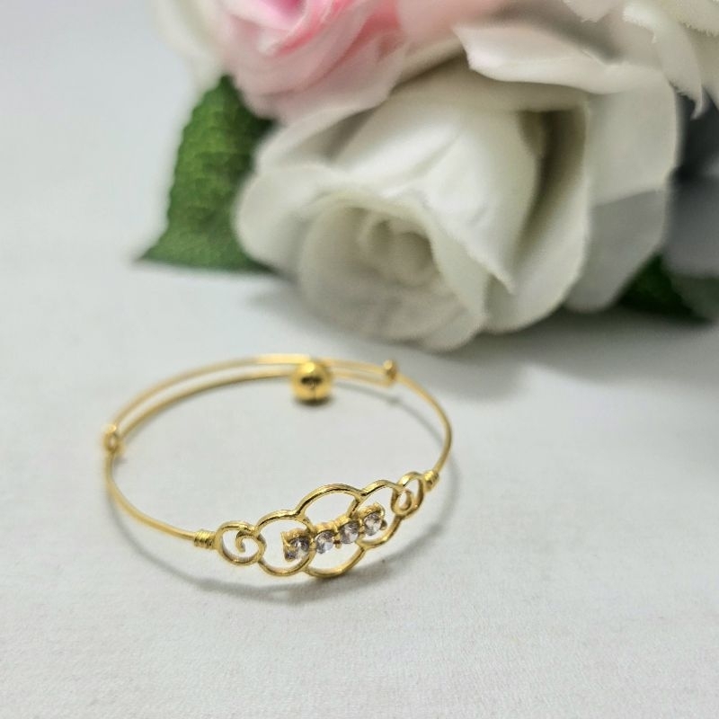 Gelang Bayi Mata 4 Emas Muda