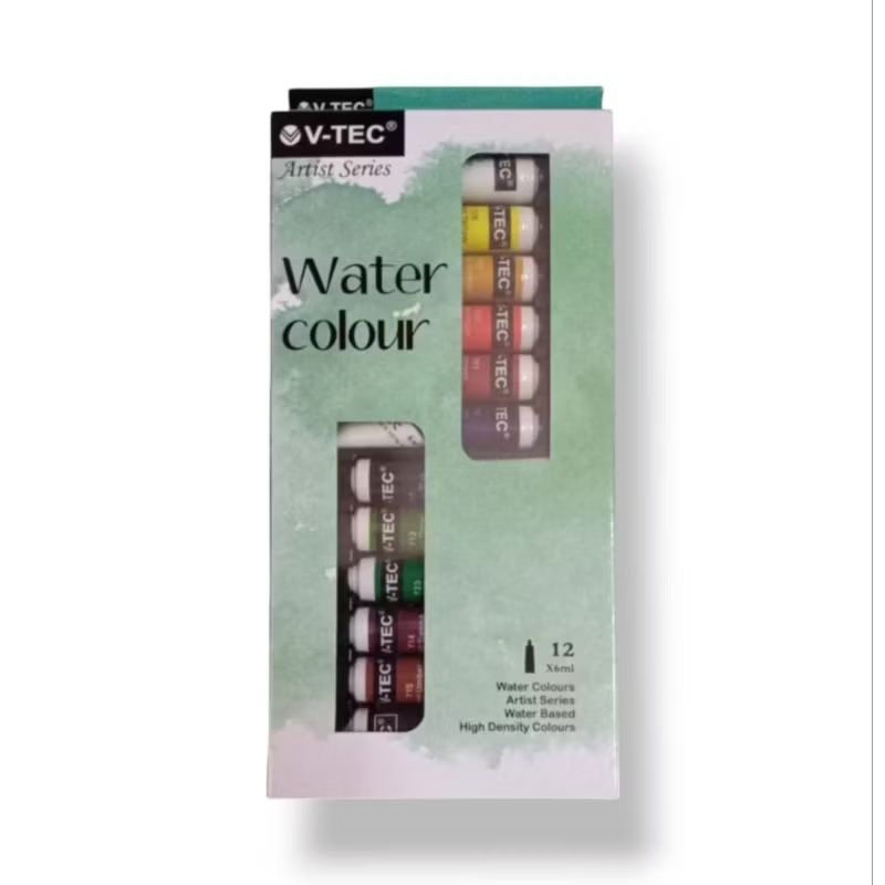 

Cat air watercolour v-tec 12 warna