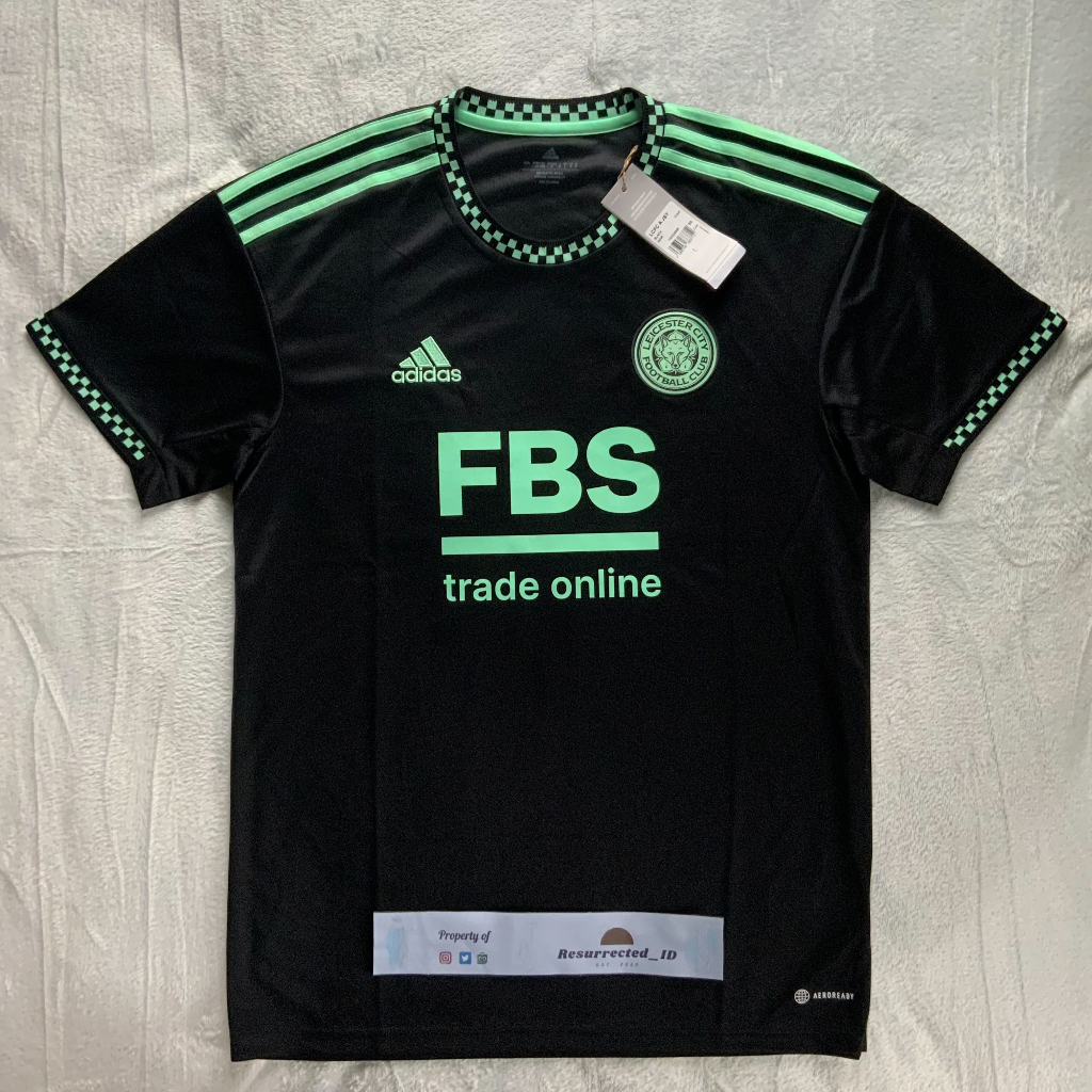 Jersey Bola Original Leicester City FC Away 2022/2023 BNWT Adidas Football Shirt