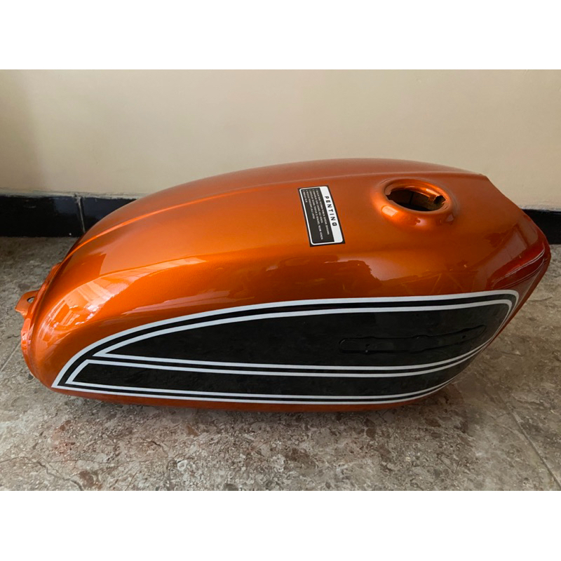 TANGKI CB 125 GELATIK SULTAN PART TANGKI WARNA ORANGE SULTAN