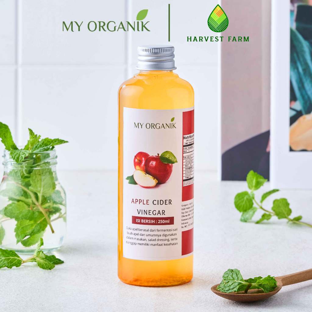 

My Organik Cuka apel vinega with mother Apple Cider Vinegar organik Premium Untuk Diet