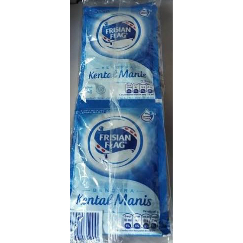 

Susu Frisian Flag Bendera sachet, coklat / putih 40g isi 20 renceng