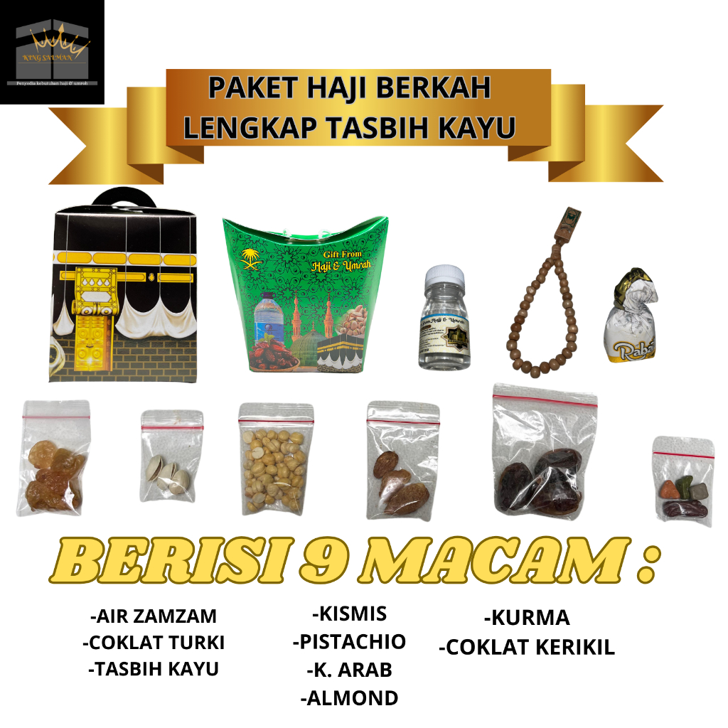 

Oleh-Oleh Haji dan Umroh Paket Lengkap Haji berkah Lengkap plus Tasbih kayu