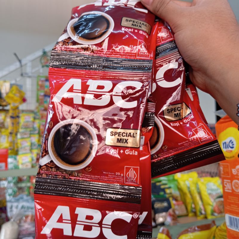 

1 Renceng ABC Spesial Mix Kopi + Gula Isi 10 Sachet