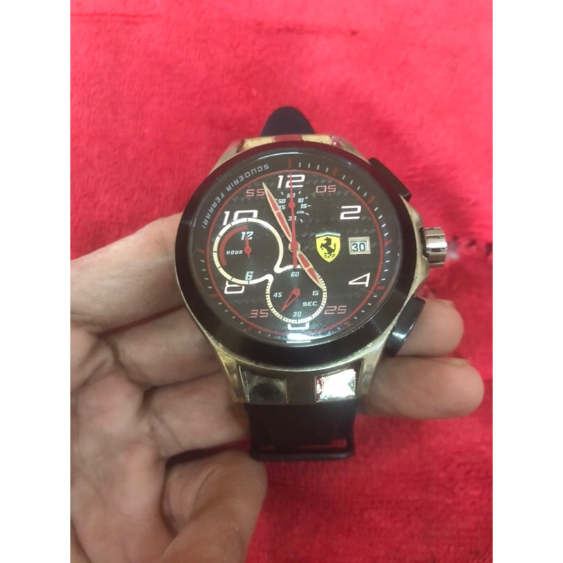 jam ferrari original chronograph second bekas preloved