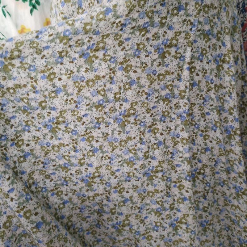 kain crincel motif - kain cotton crincle  - bahan kain silky crincel - kain krinkel motif - dress cr