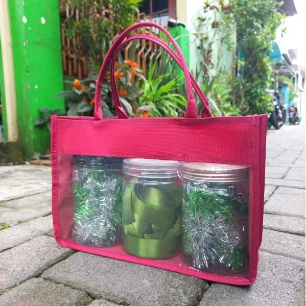 

Tas Parcel Idul Fitri (Muat 3 Toples) Bahan polyester Premium