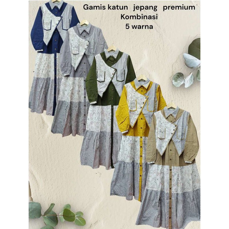 Gamis Terbaru Katun Jepang Premium