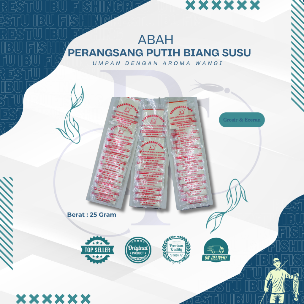 Umpan Ikan Abah Putih - Umpan Pancing Ikan Mas