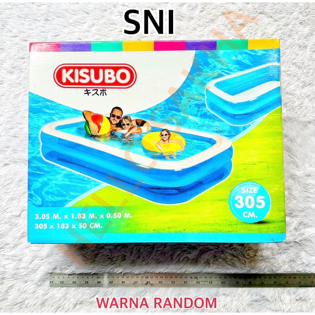 KOLAM RNANG KSB320 KISUBO BESAR BANGET BAGUS 305 CM UKURAN SIZE KARET POMPA