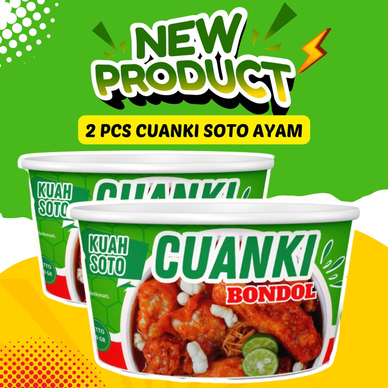 

2 PCS CUANKI INSTAN SOTO AYA / CUANKI SUPER PEDASS