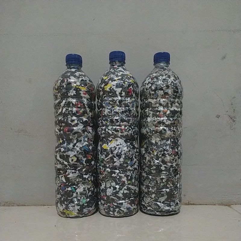 Ecobrik 1500ml 500 gram Botol Aqua