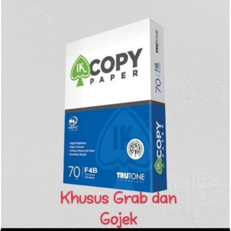 

Kertas HVS F4 Folio 70 gr Ik Copypaper / Dus