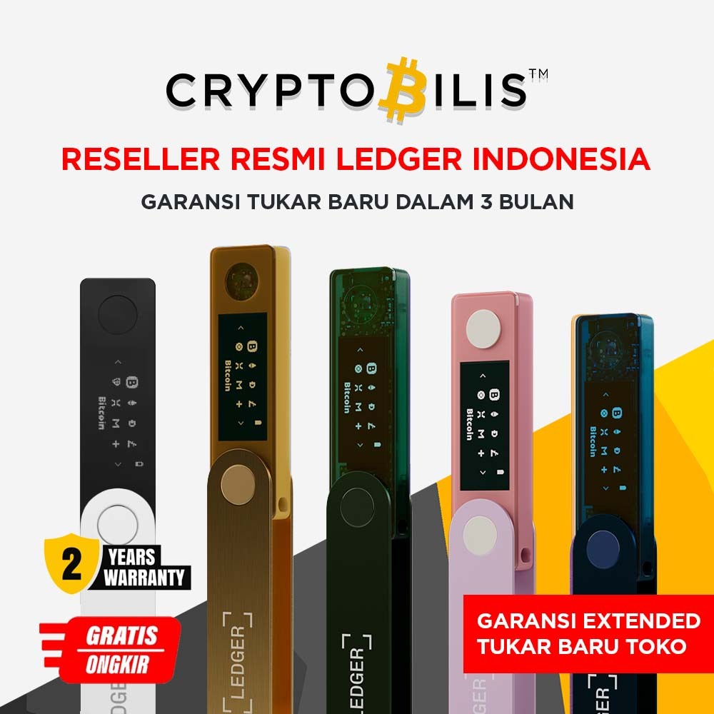 Ledger Nano X - Reseller Resmi Ledger 100% Original & Tersegel, Bitcoin, Crypto, Web3, Hardware Wall