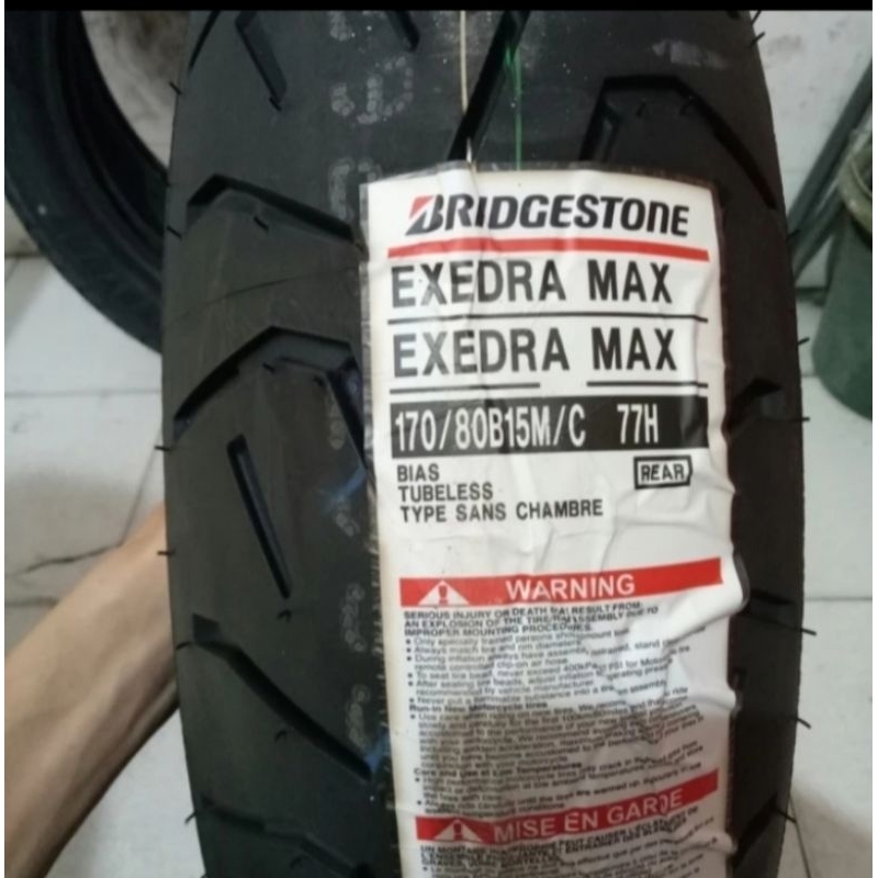 BAN LUAR BATTLAX BRIDGESTONE EXEDRA MAX UKURAN 170/80-15 TUBELESS