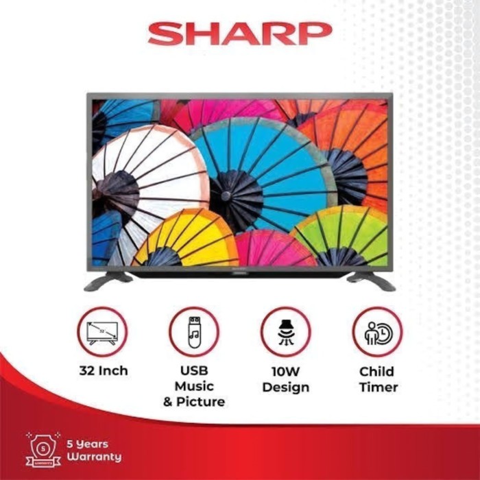 SHARP 2T-C32GD1500I Aquos LED TV HD 32 Inch 70 Watt - Televisi Digital Sharp 32"