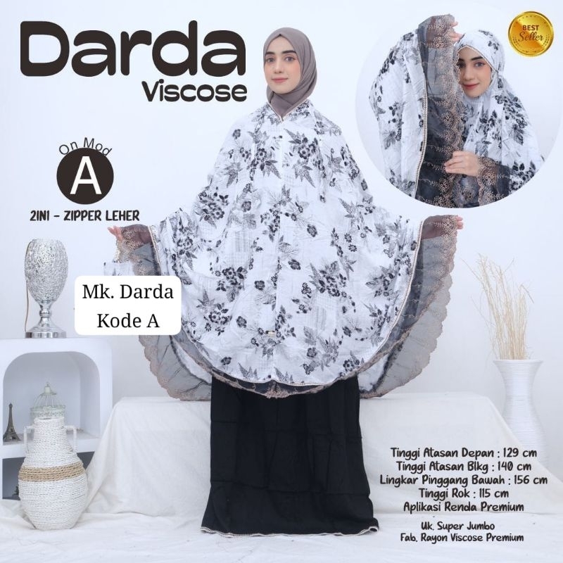 Mukena rayon viscose renda super jumbo mukenah premium