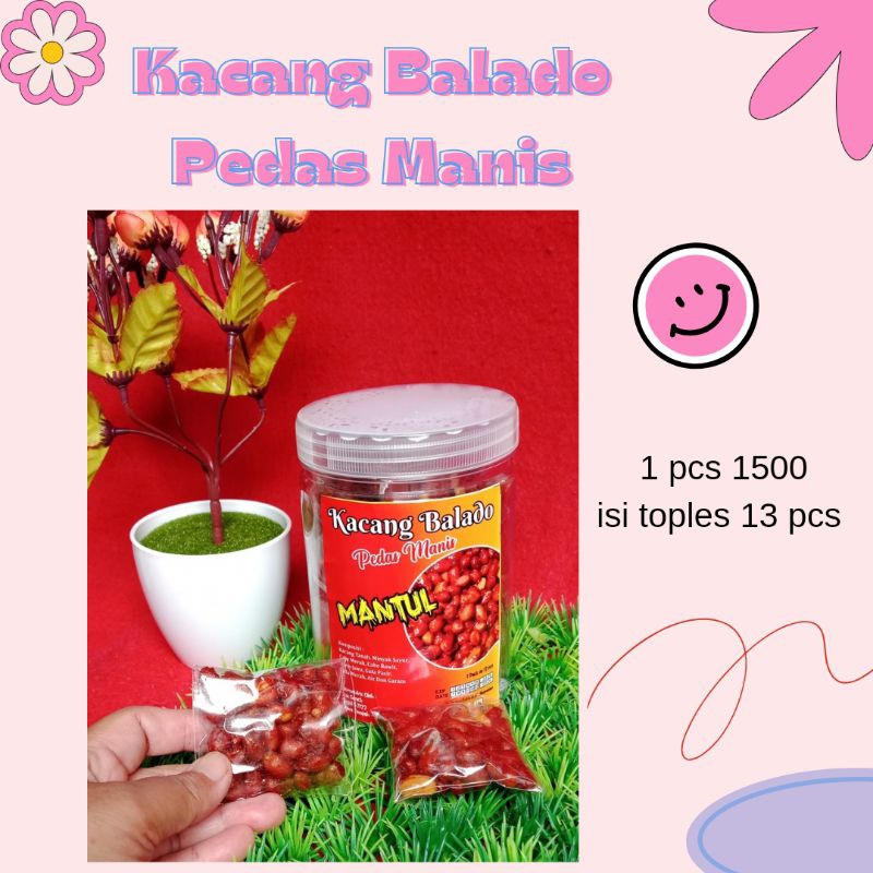 

kacang balado pedas manis isi 13pcs