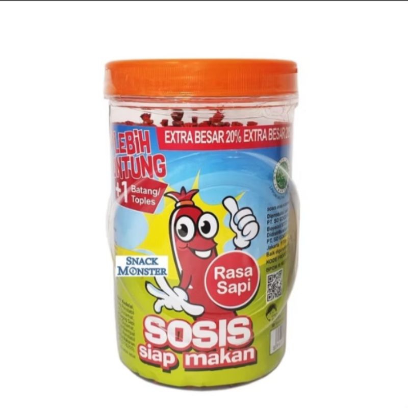 

sosis sonice rasa sapi 1 toples isi 24