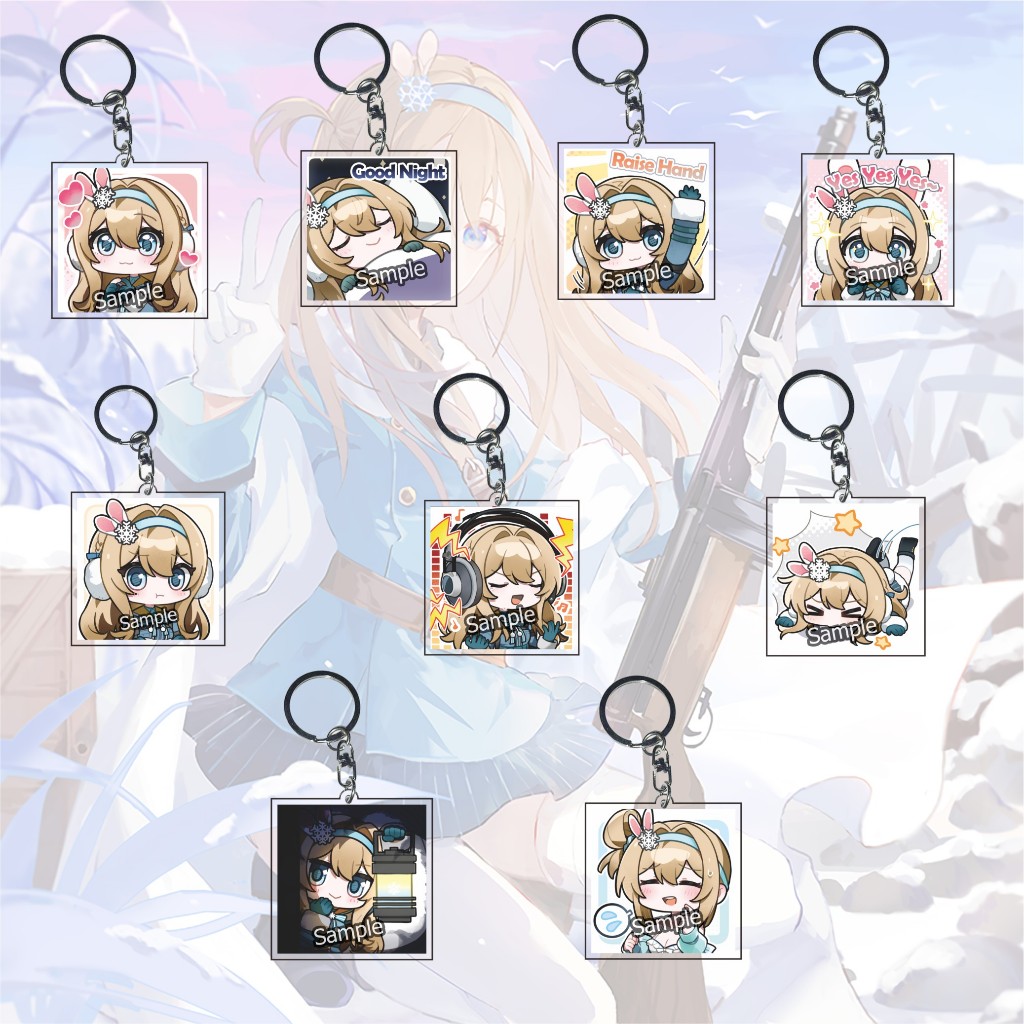 Gantungan Kunci Suomi Exilium Girls' Frontline 2 - Ganci Anime Games - Keychain - Souvenir