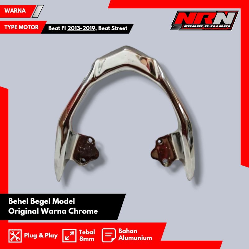 Behel Beat FI Behel Beat ESP 2013 - 2019 Beat Street Model Original Silver Chrome