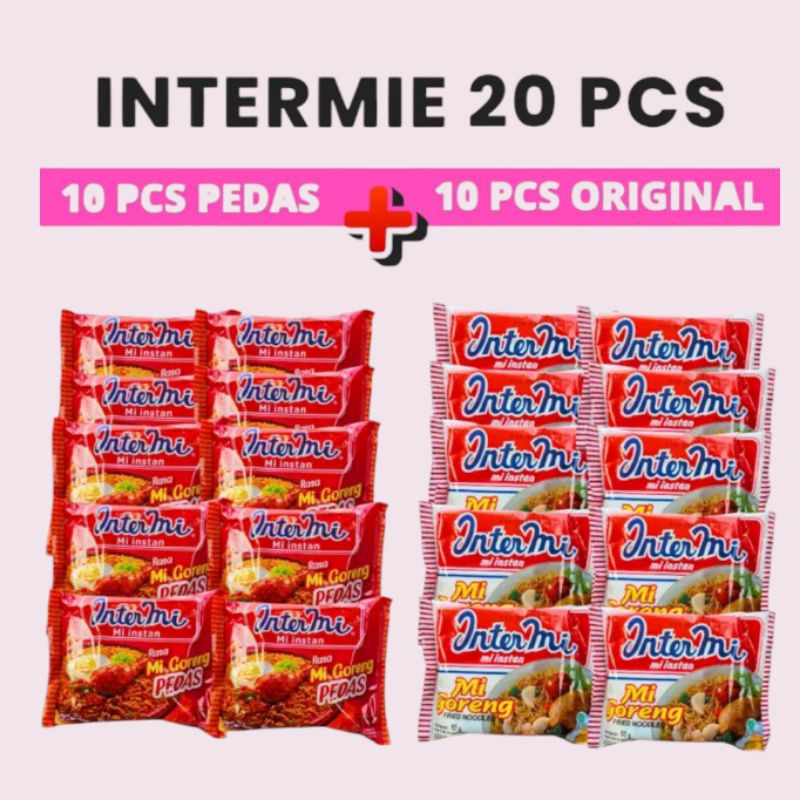 

(20pcs/10pcs)Intermie Rasa Original dan Pedas Lebih Hemat