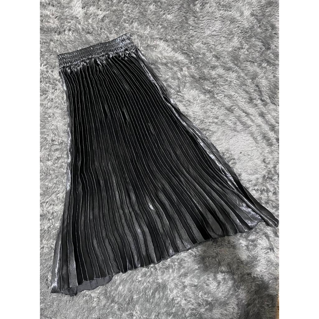 Rok plisket satin velvet premium 7/8 Rok satin velvet premium pendek Rok satin velvet murah