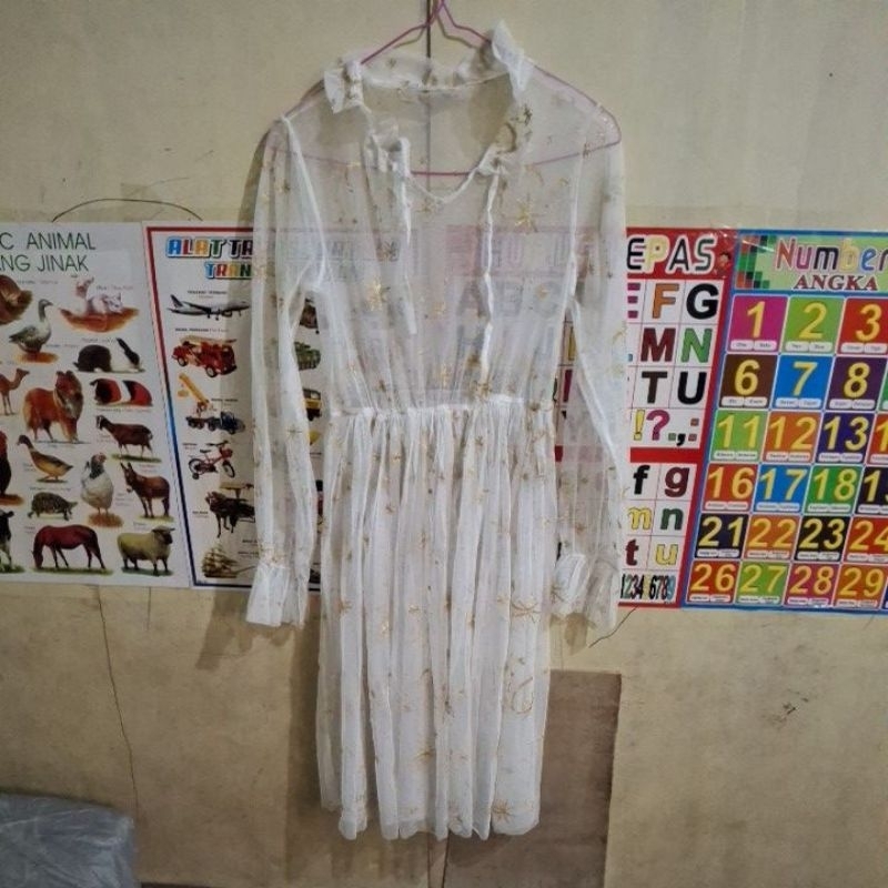 Preloved dress putih