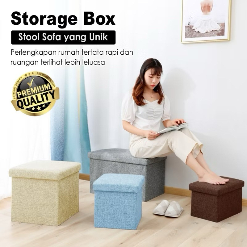 Box kursi multifungsi kotak penyimpanan minimalis 3 ukuran