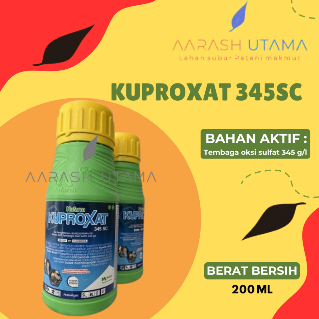 Kuproxat 200ml Fungisida Kuproxat 345SC Tembaga oksi sulfat