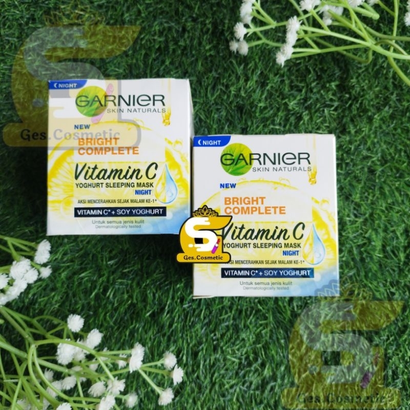 (Exp  2026) Garnier Bright Complete White Speed Sleeping Mask Night Cream KRIM MALAM - 50 ml- Skinca