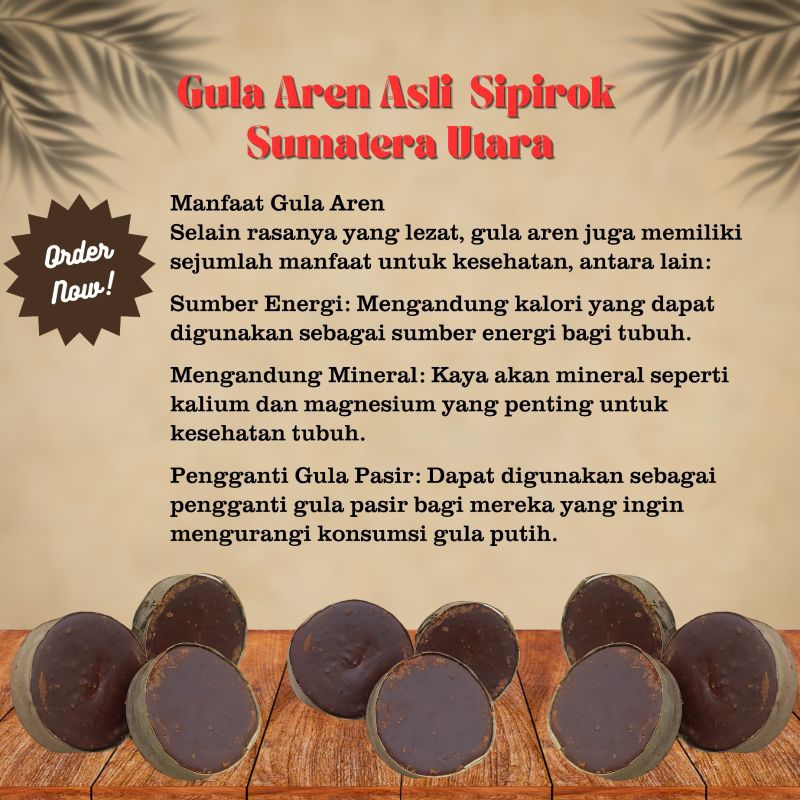 

Gula Merah Aren 100% Asli Dari Sipirok