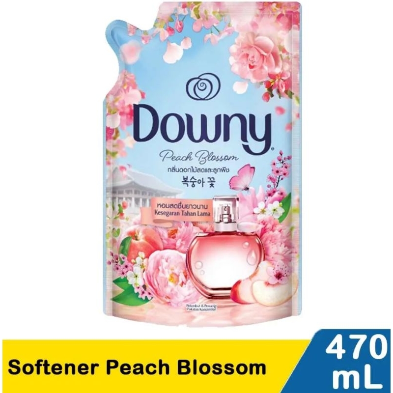 Downy Softener Peach Blossom Pewangi dan Pelembut Pakaian 470ML