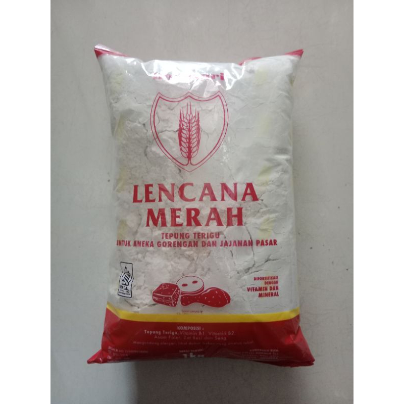 

tepung terigu lencana merah ukuran 1 kg