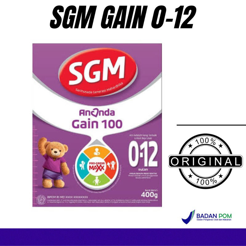 SGM Ananda Gain 100 Bulan 0-12