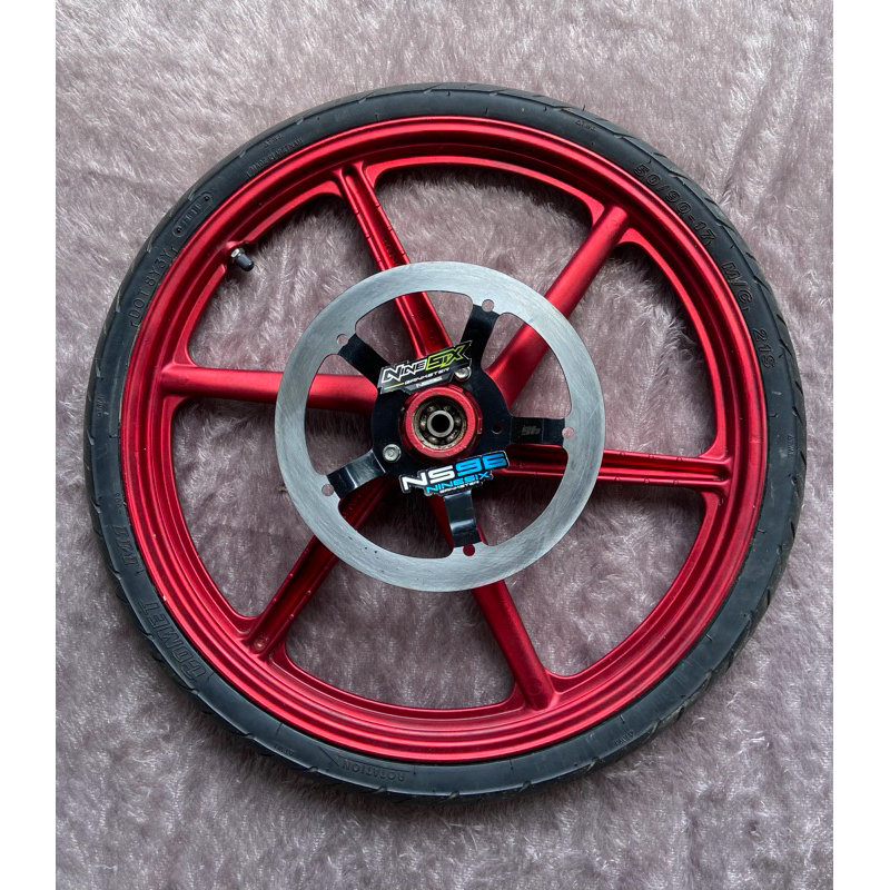 VELG DEPAN SLEEP ENGINE HONDA SONIC THAILAND ORI 17X120 FULLSET BAN DAN PIRINGAN