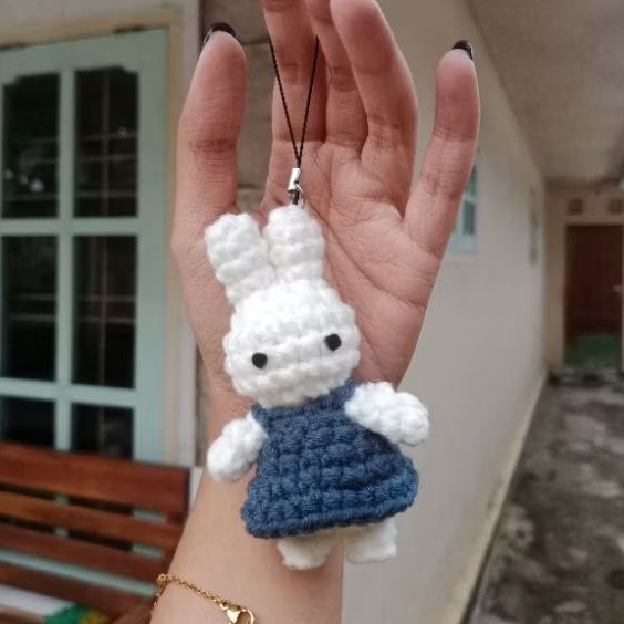 bunny phone keychain || gantungan hp lucu anime