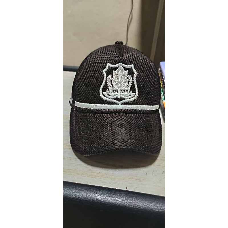 topi satpam geratis nama sendiri